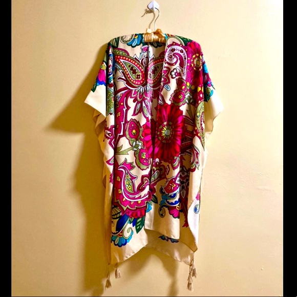 Other - Vintage paisley open front kimono